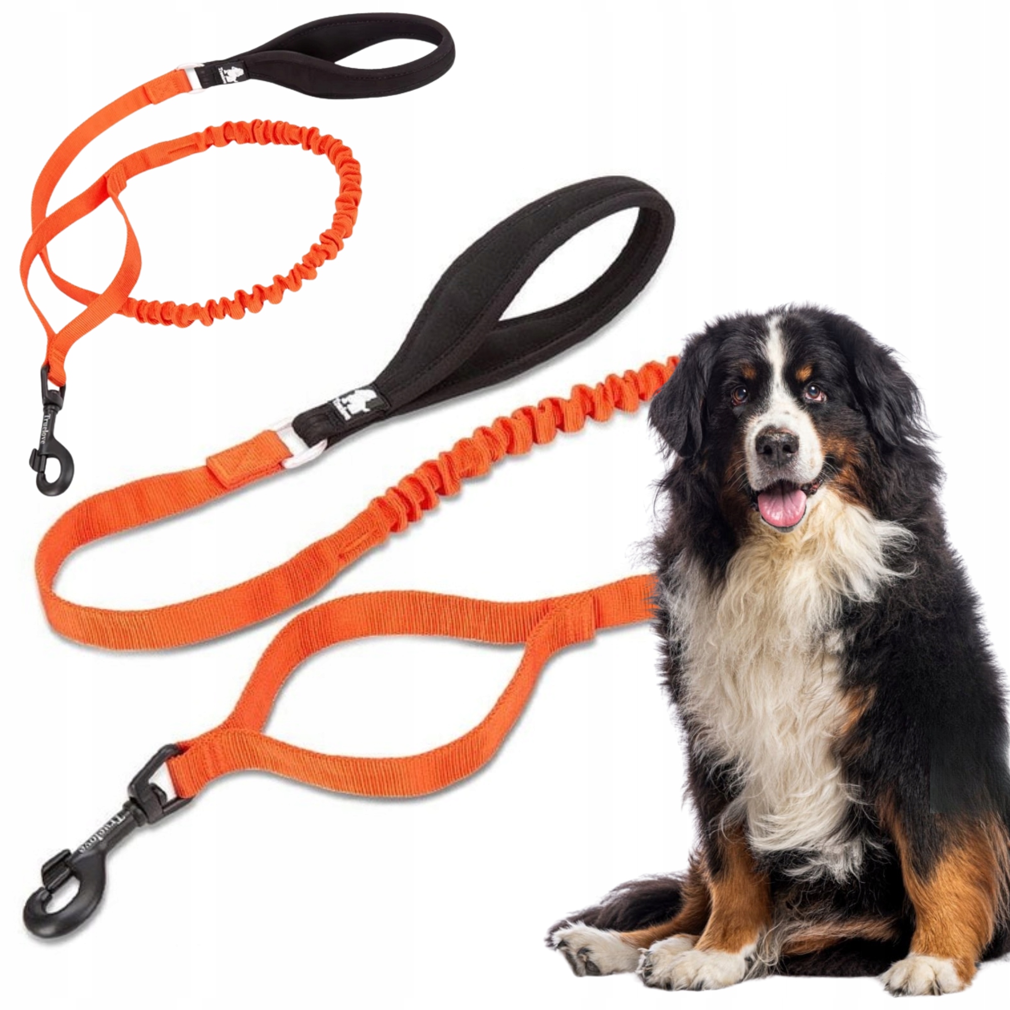 Levně Vodítko Pro Psa S Tlumičem Silná Truelove Adventure 160 CM Oranžová L