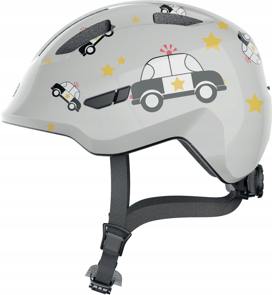 Kask rowerowy dziecięcy Abus Smiley 3.0 r. S 45 50 cm Grey Police