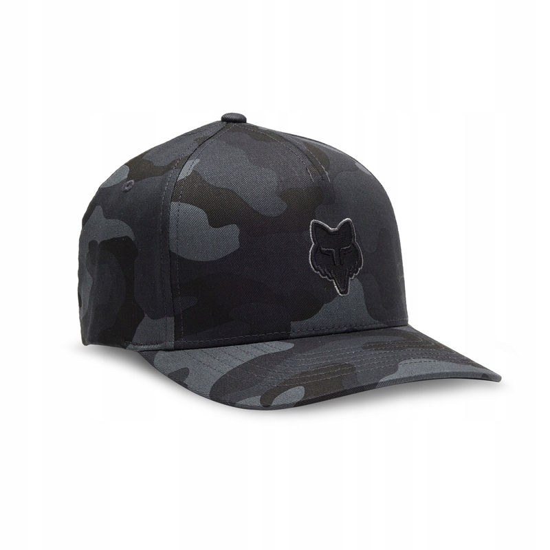 Kšiltovka Fox Head Flexfit Black Camo S/m