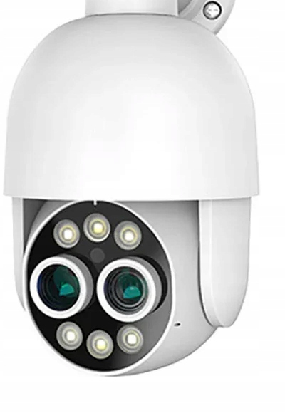 Techage Kamera Ip Poe Dual 8xZoom 8MP Ptz Onvif Biała Dwa Obiektywy
