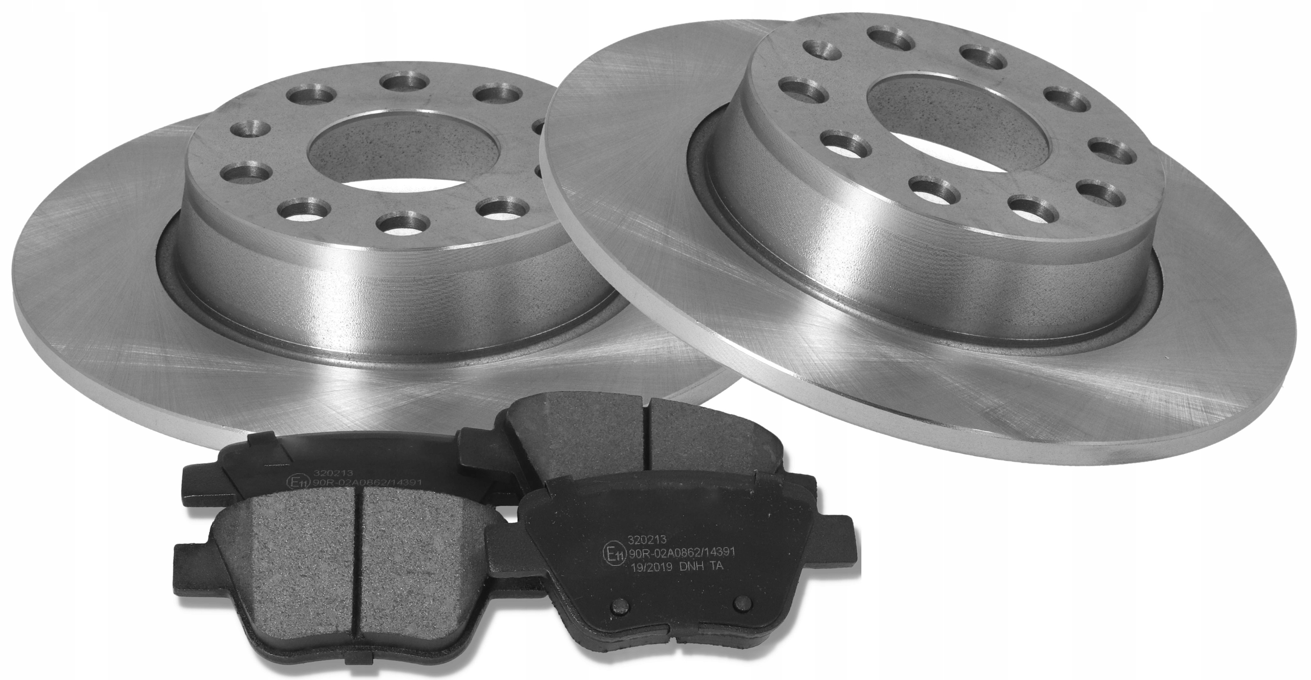 Tarcze x2 + klocki TYŁ do A3 OCTAVIA II III GOLF 6 7