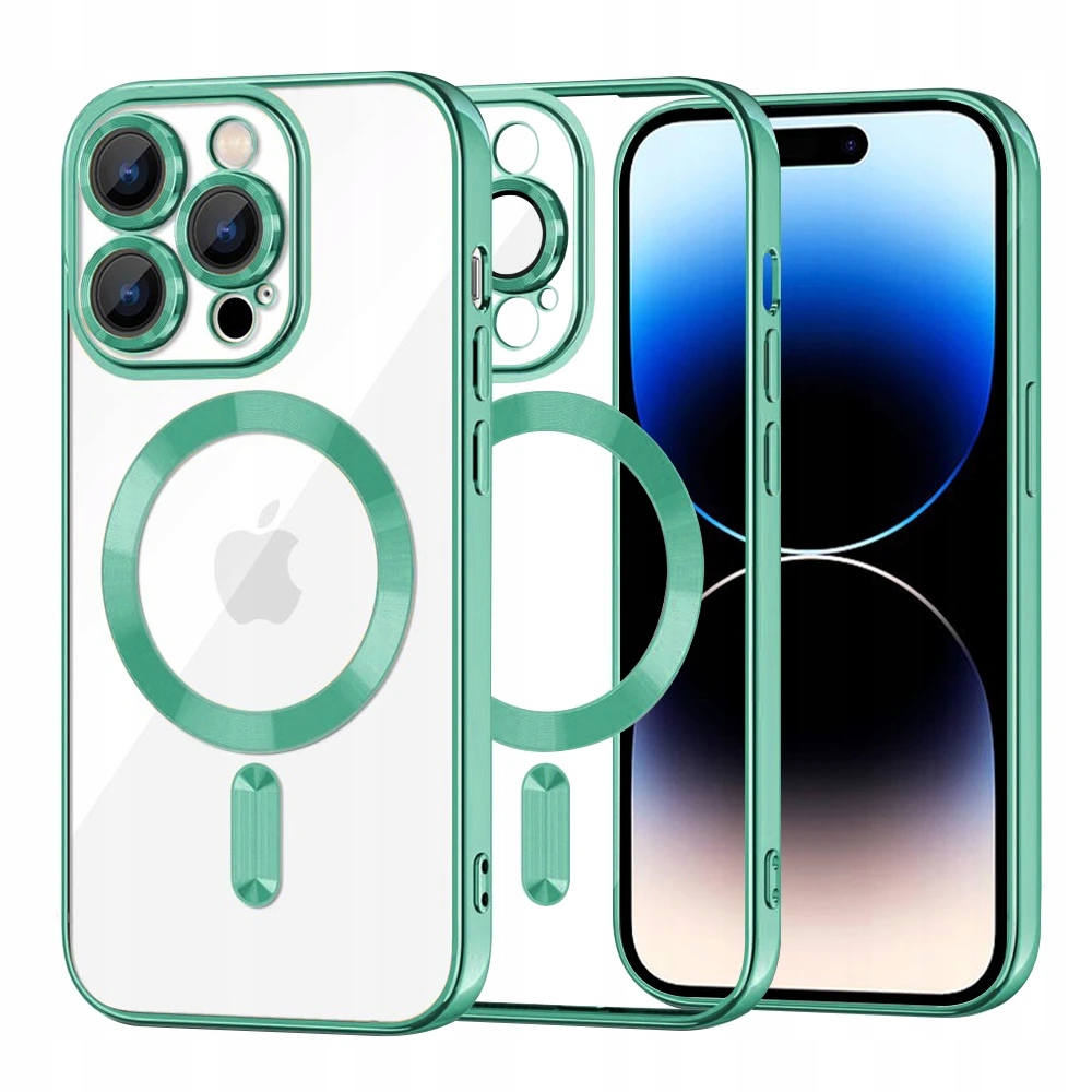 Techsuit Crystal MagSafe etui do iPhone 14 Pro jasnozielone (Light Green)