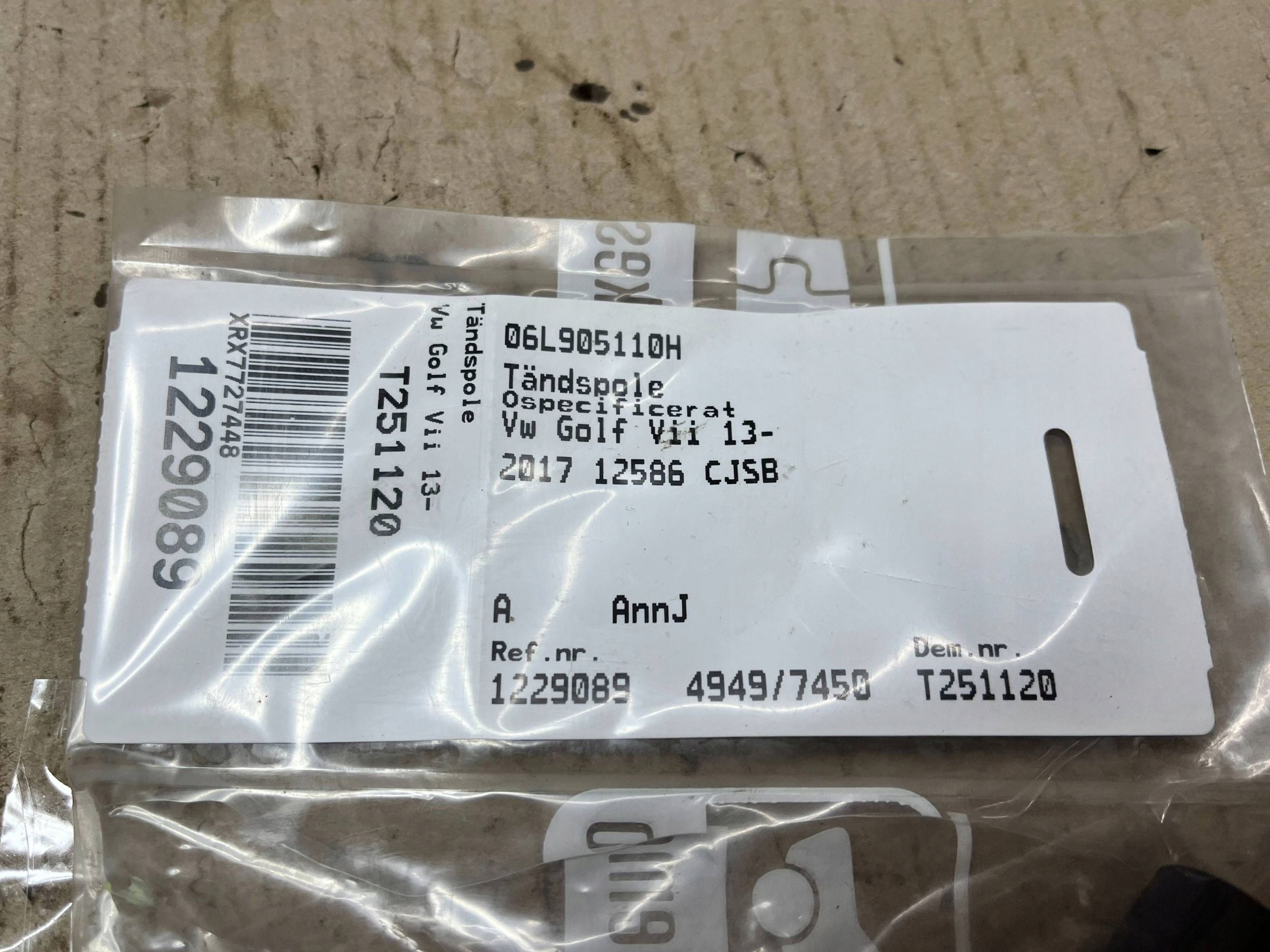 coil ignition Volkswagen Arteon 06L905110H