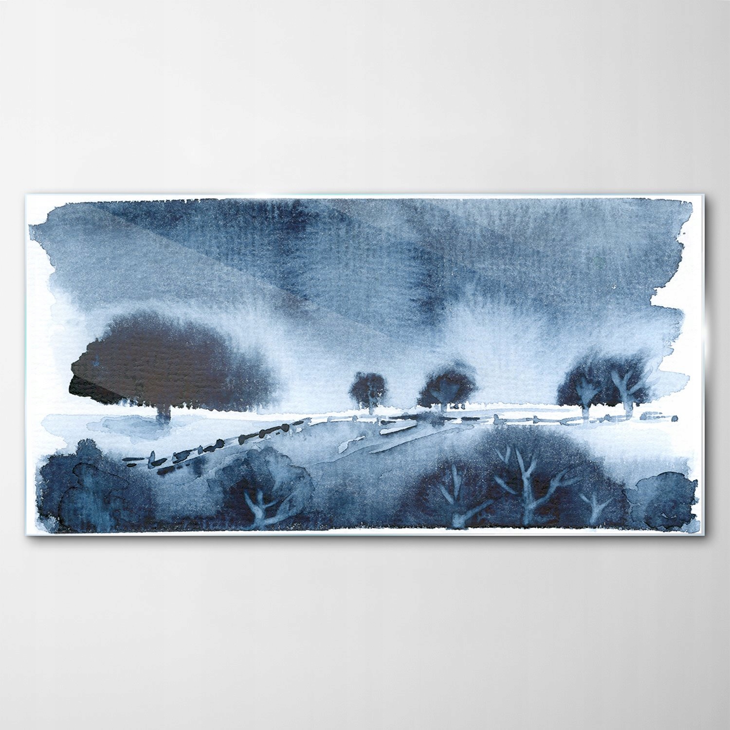 Tvrdený sklenený obraz Art Akvarely Nebo 120x60