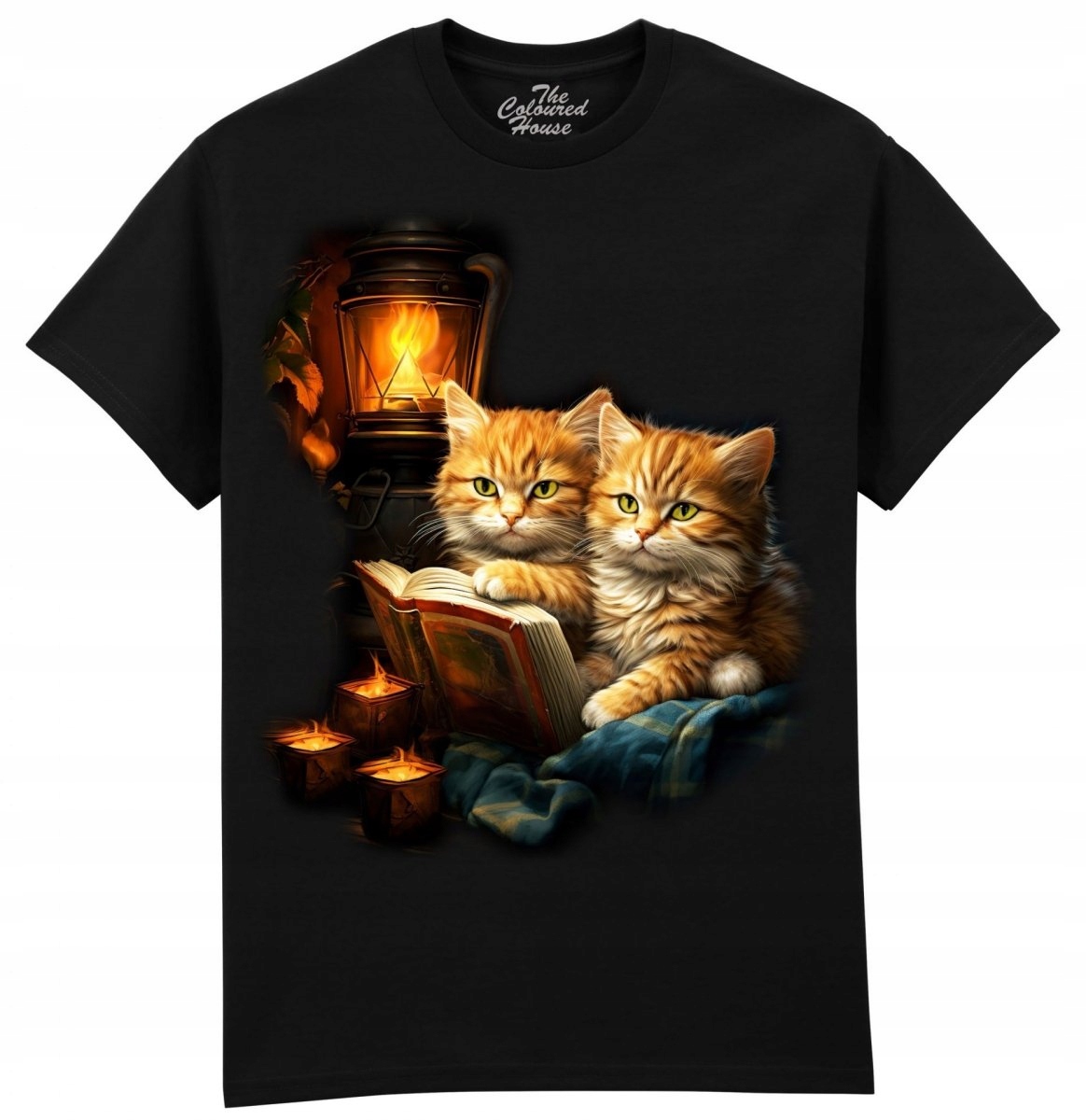 Tričko Red Kittens By Candlelight černé Tch 3XL