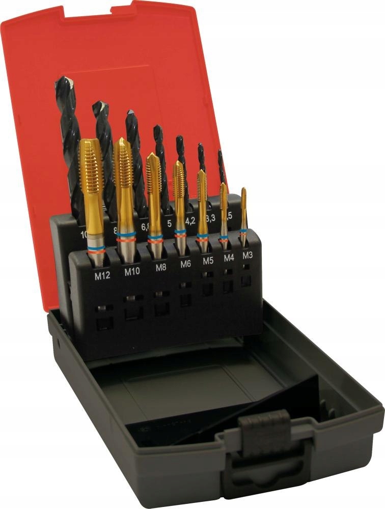 Sada strojových závitníkov pre priechodné otvory