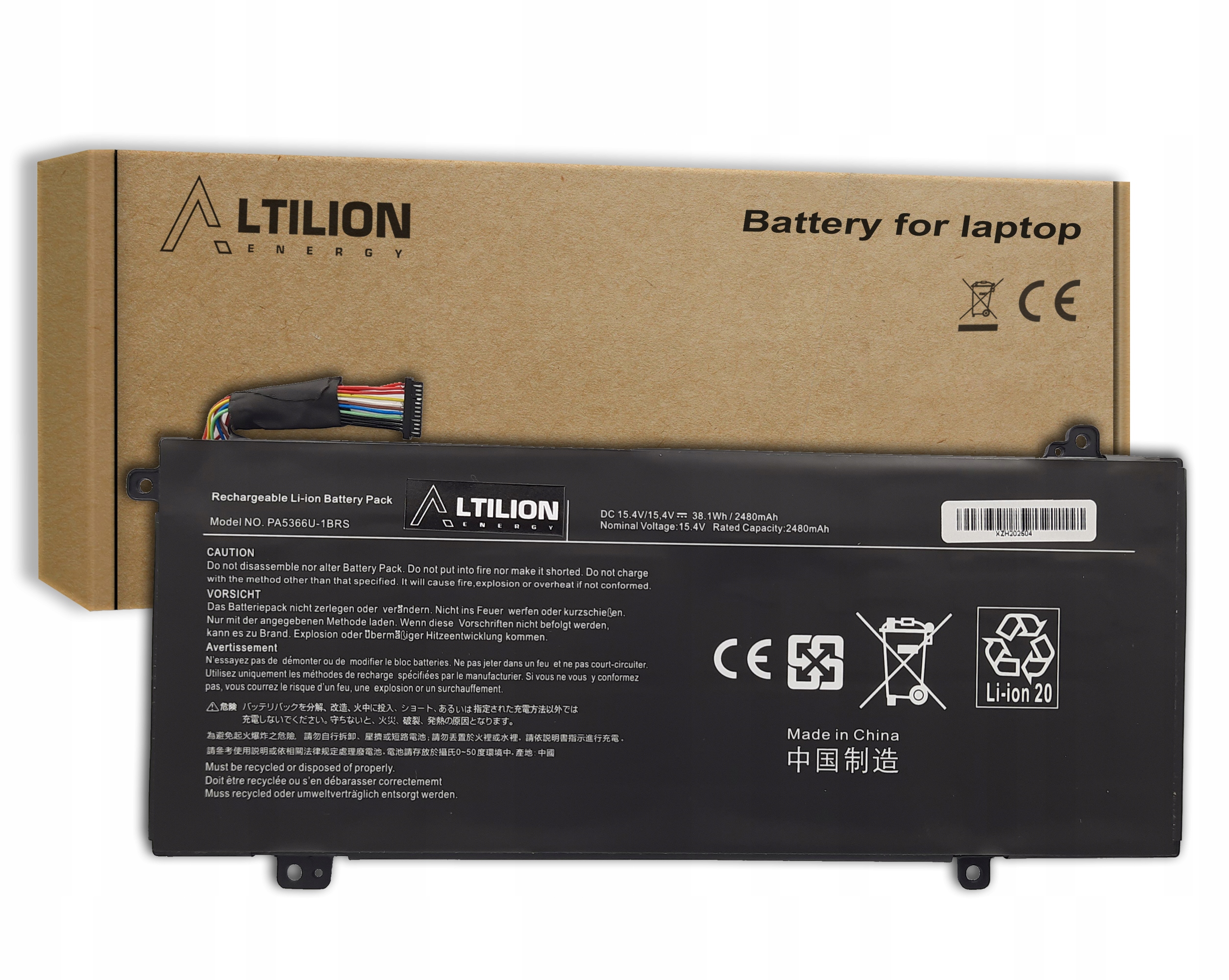 Baterie Altilion Energy PA5366U-1BRS je kompatibilní s Toshiba
