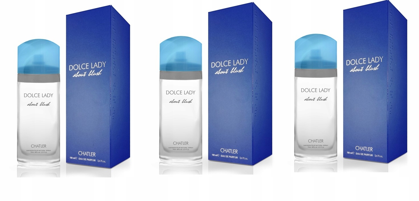 Chatler Dolce Lady About Blush 3x100ml Edp Dámská parfémovaná voda (3 x 100 ml)