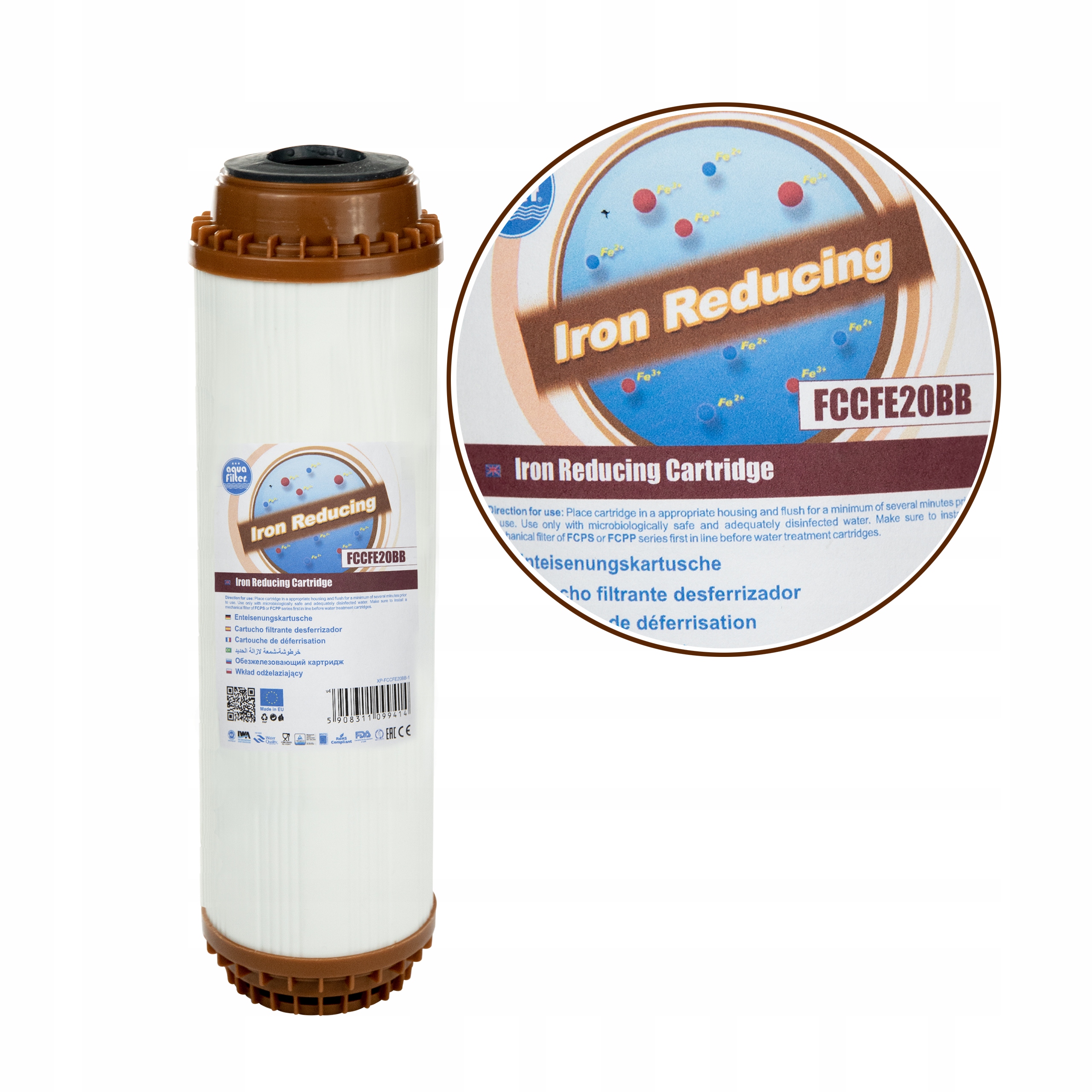 Filtr wody stacja na żelazo Aquafilter HHBB20B przyłącze 1 cal Model HHBB20B