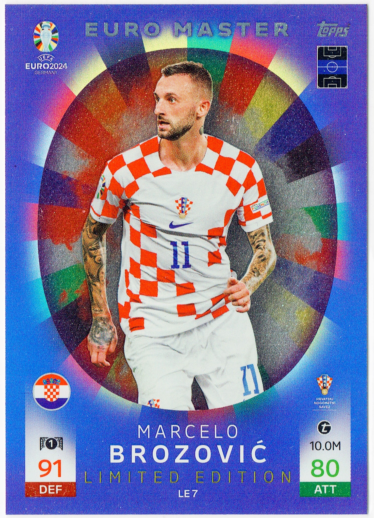Topps Match Attax Euro 2024 Limited Edition Marcelo Brozovic Chorwacja LE7