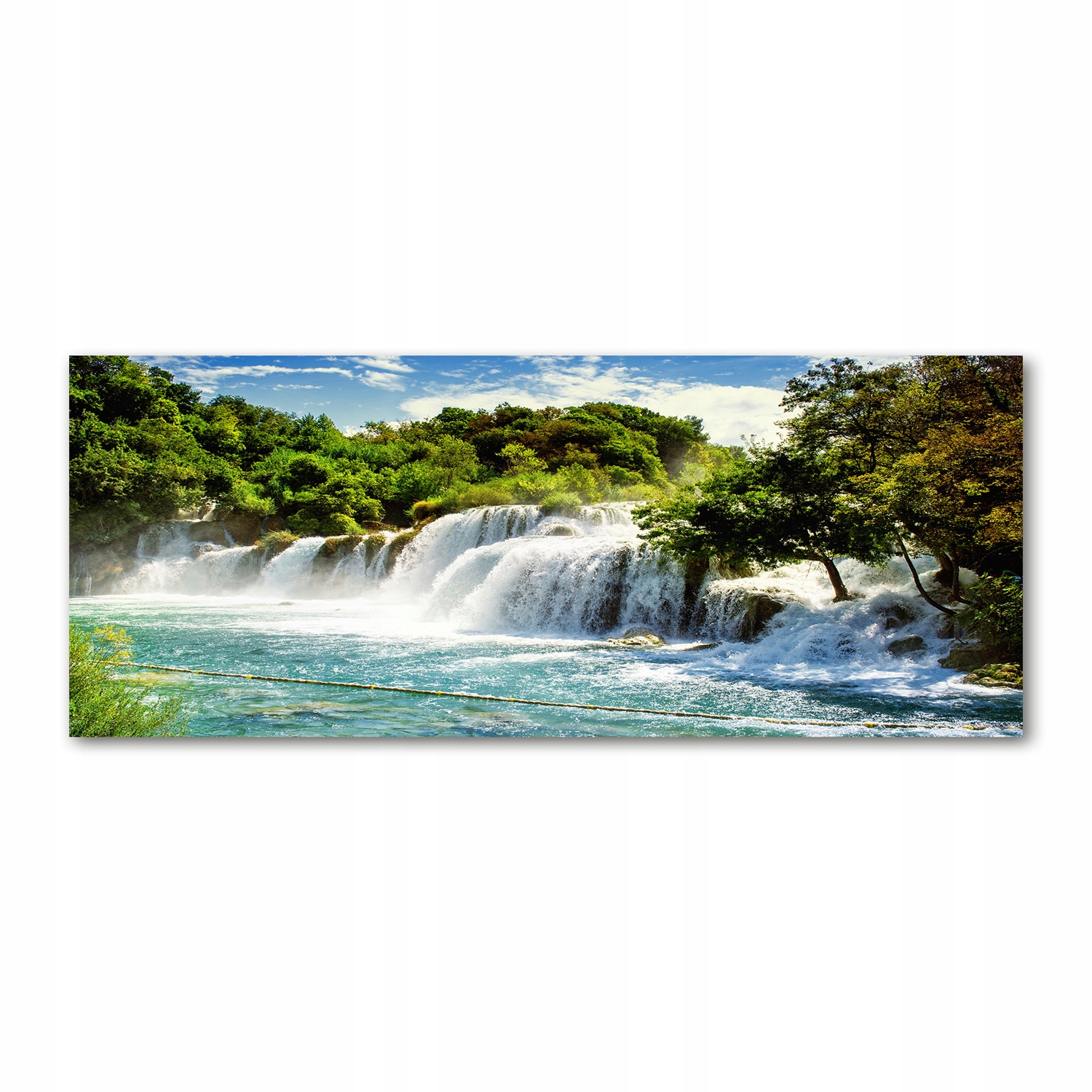 

Foto obraz akryl zdjęcie Wodospad Krka 125x50 cm