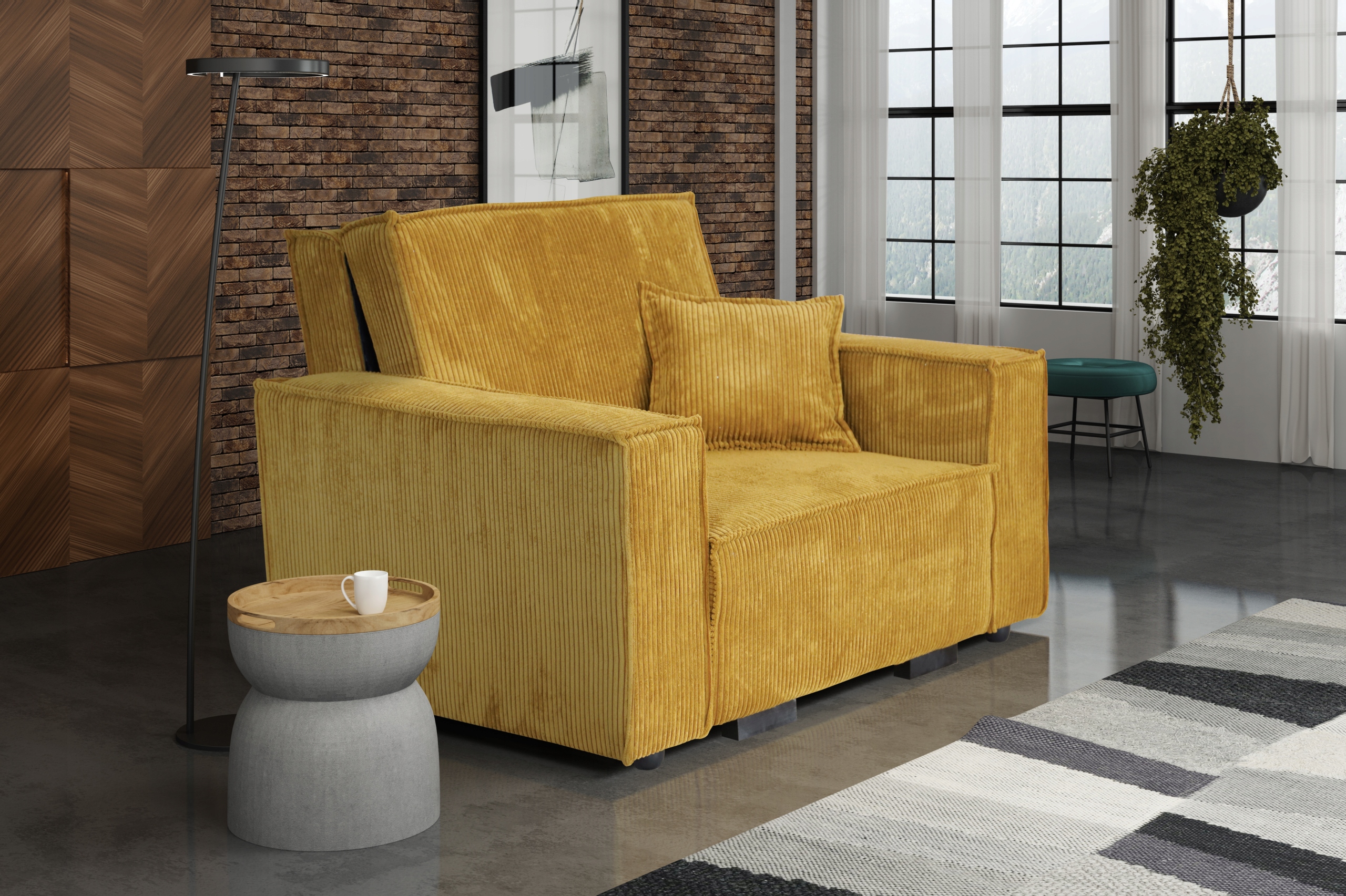 rozkładana sofa VIVA I STAR fotel z pojemnikiem Kolekcja VIVA STAR