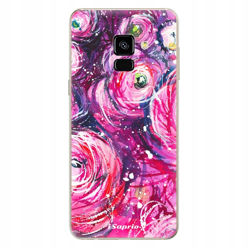 Silikonowe etui iSaprio Pink Bouquet do Samsung Galaxy A8 2018