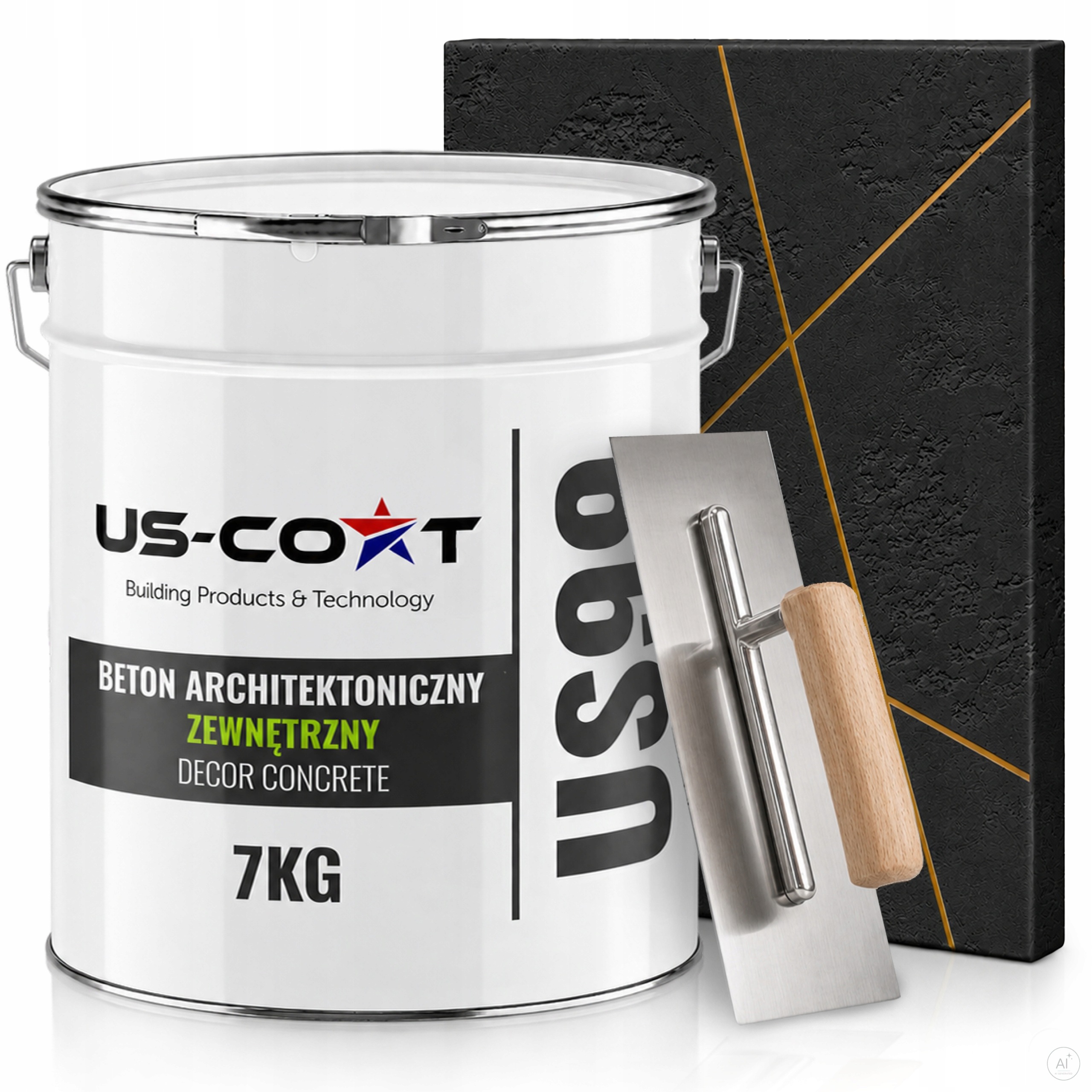 Vnější Architektonický Beton Černý Ral 9005 5m2 7kg Omítka Stěna Paca