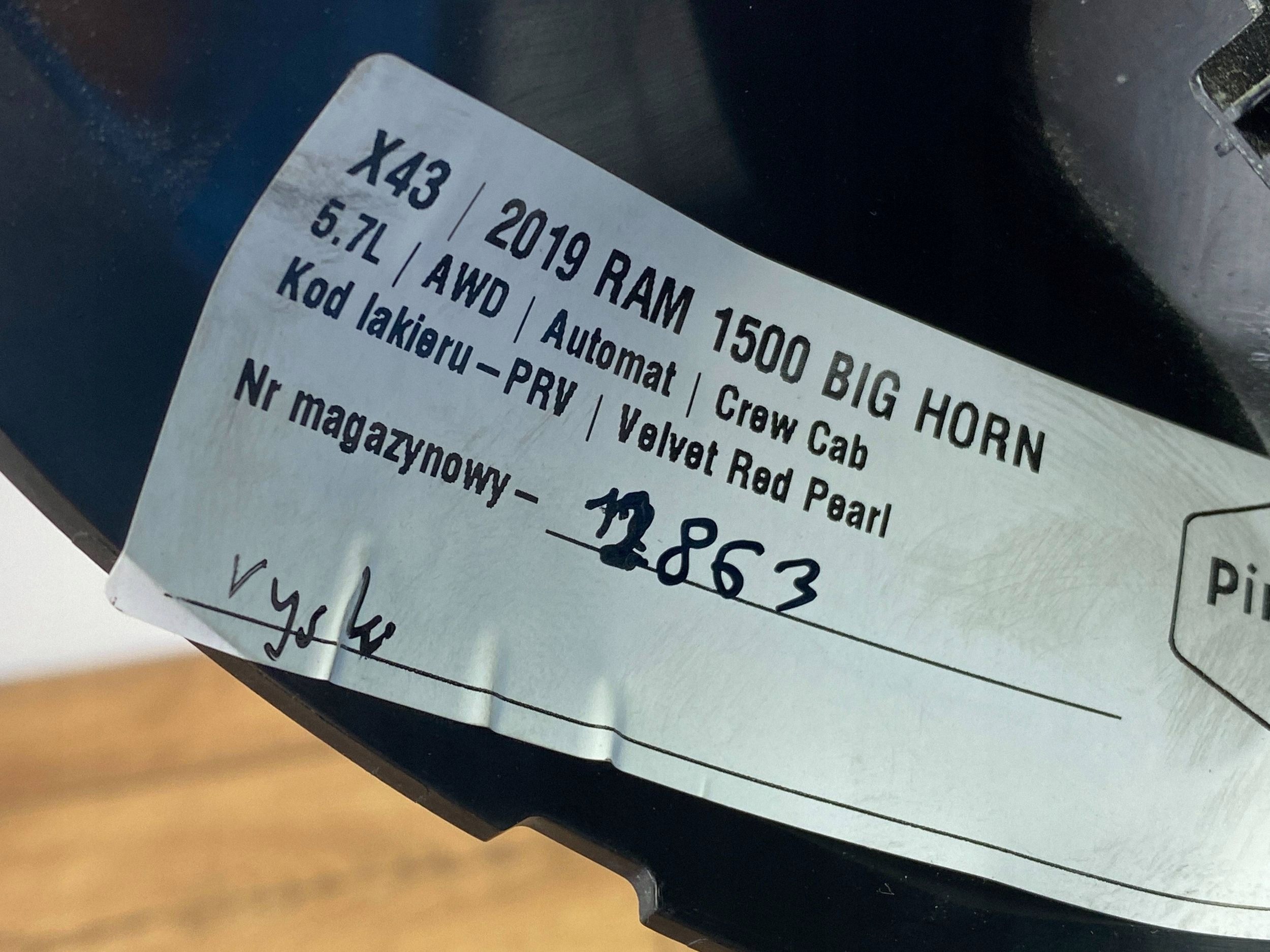 Boîte Rétroviseur Interne Dodge Ram 1500 DT 2019+