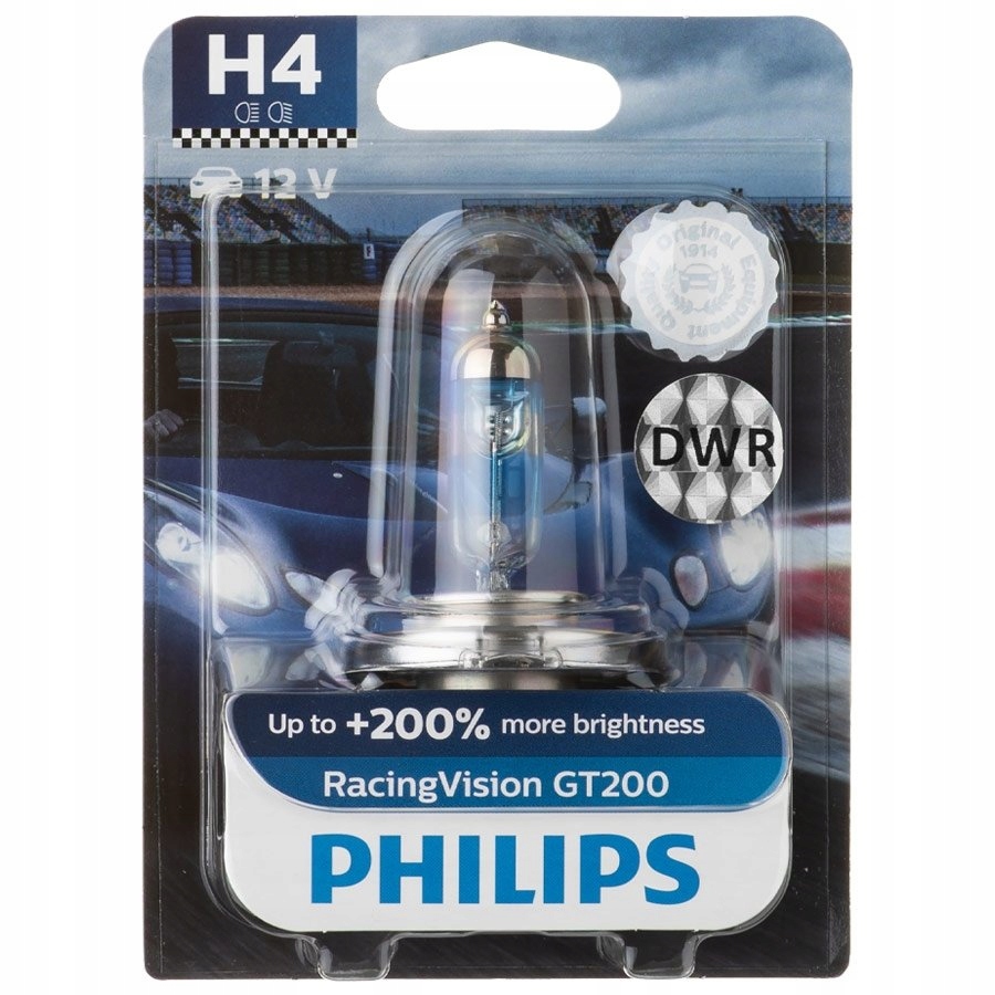 

Żarówka H4 60/55W Racing Vision GT200 +200%
