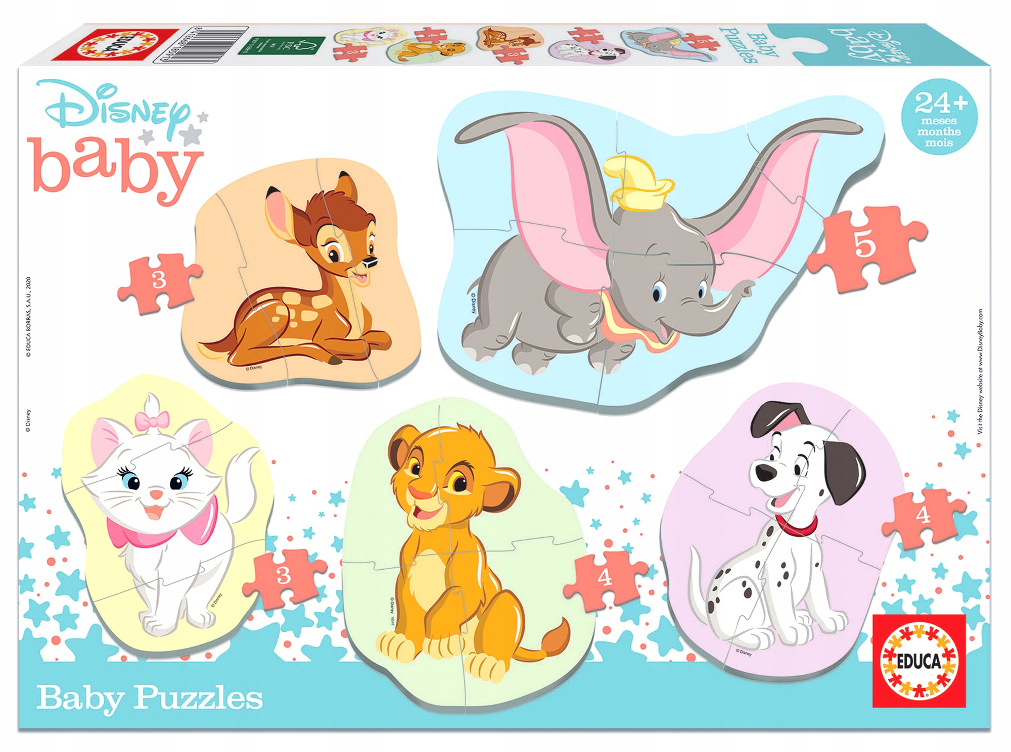 

Educa Puzzle 3-5 el Bohaterowie bajek Disneya
