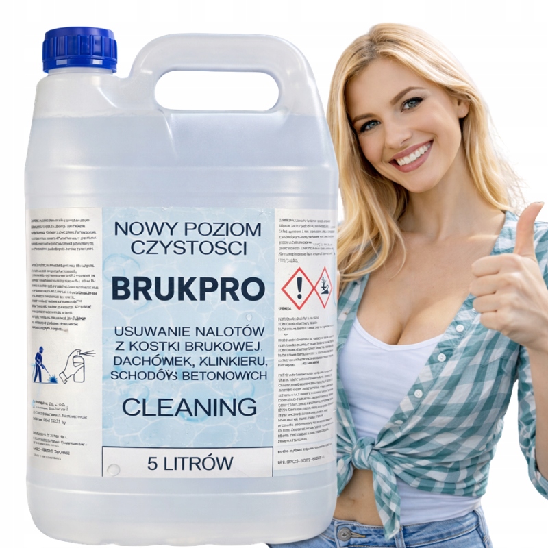 Płyn Do Mycia Kostki 5000ml I Kamienia Skuteczny Na Mech Preparat BrukPro