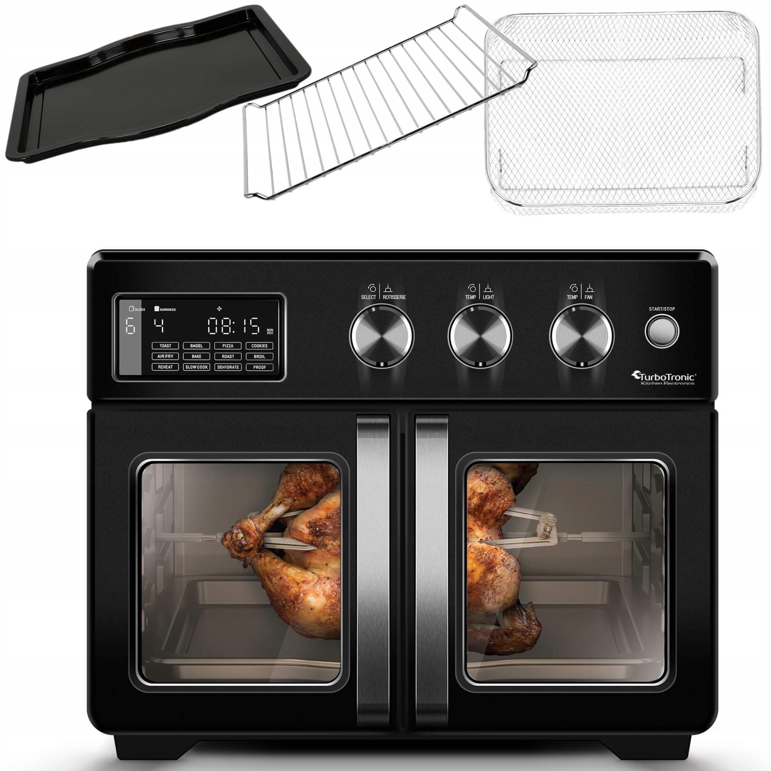 Piekarnik frytownica Dehydrator Suszarka Spożywcza 32L TurboTronic 1700W Cz