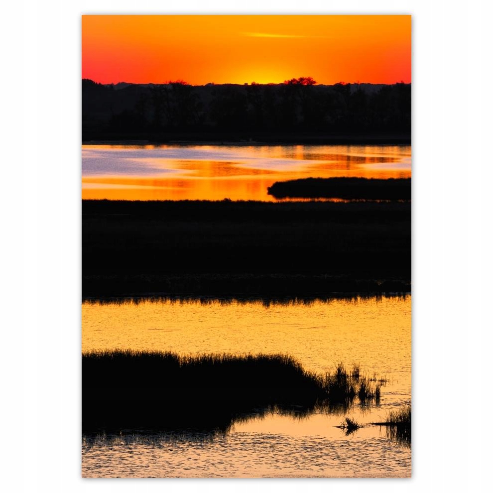 

Naklejki 50x70 Jezioro Zachód Słońca