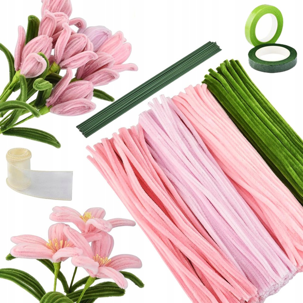 Kreativní Drátky Floristické Sada 400 Ks Dráty Na Květiny Příslušenství