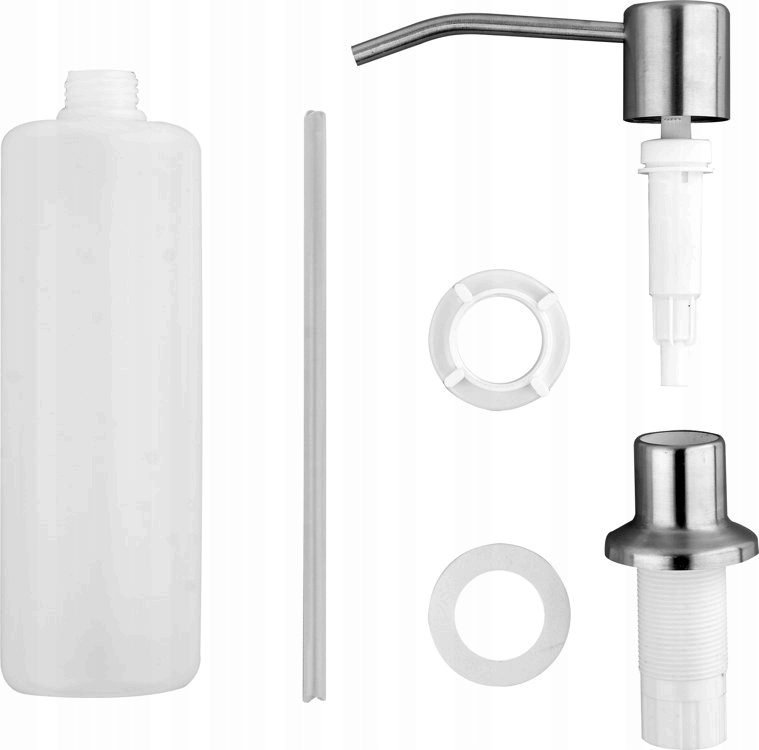 DOZOWNIK DO PŁYNU DO NACZYŃ MYDŁA ZLEWU ZLEWOZMYWAK STAL SZCZOTKOWANA INOX Kod producenta 3112210031211