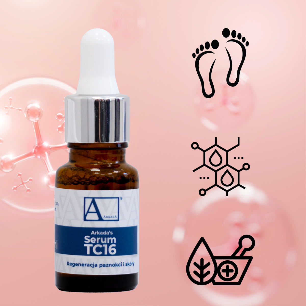 ARKADA SERUM TC16 kolagenowe + MAŚĆ DO STÓP + tarka PUMEKS do pięt 100/180 Kod producenta 5905705037397