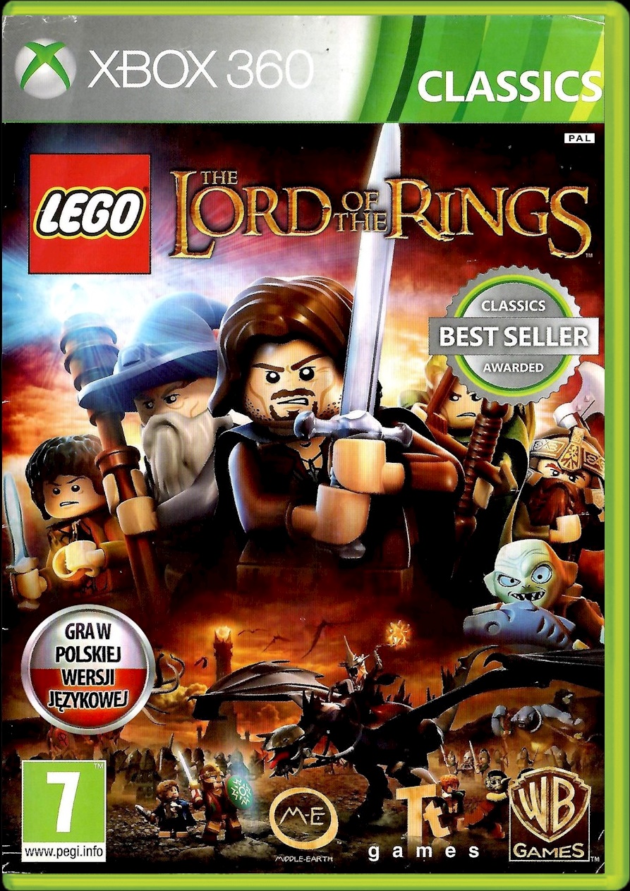 XBOX 360 LEGO THE LORD OF THE RINGS Xbox 360 pudełkowa