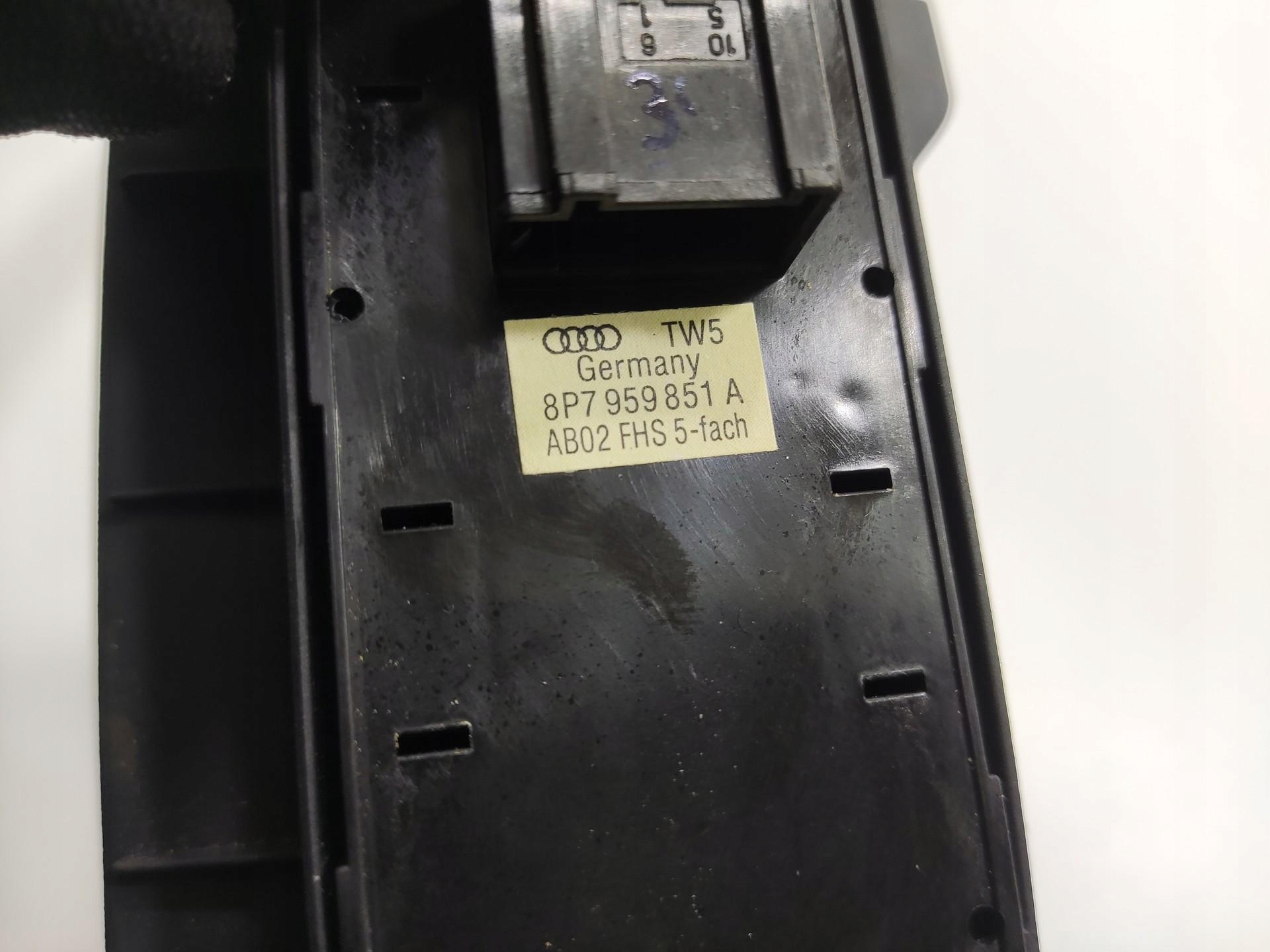 PANEL window control switch left front AUDI A3 8P CABRIO 2008-2013 8P7959851A