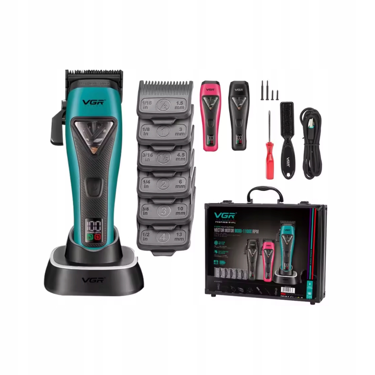 Maszynka Vgr V-035C Vector z wymiennymi obudowami