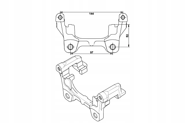 JARZMO ZACISKU HAMULCOWEGO TYŁ JAGUAR XF I XF SPORTBRAKE XJ 2.0-5.0 Producent części ATE