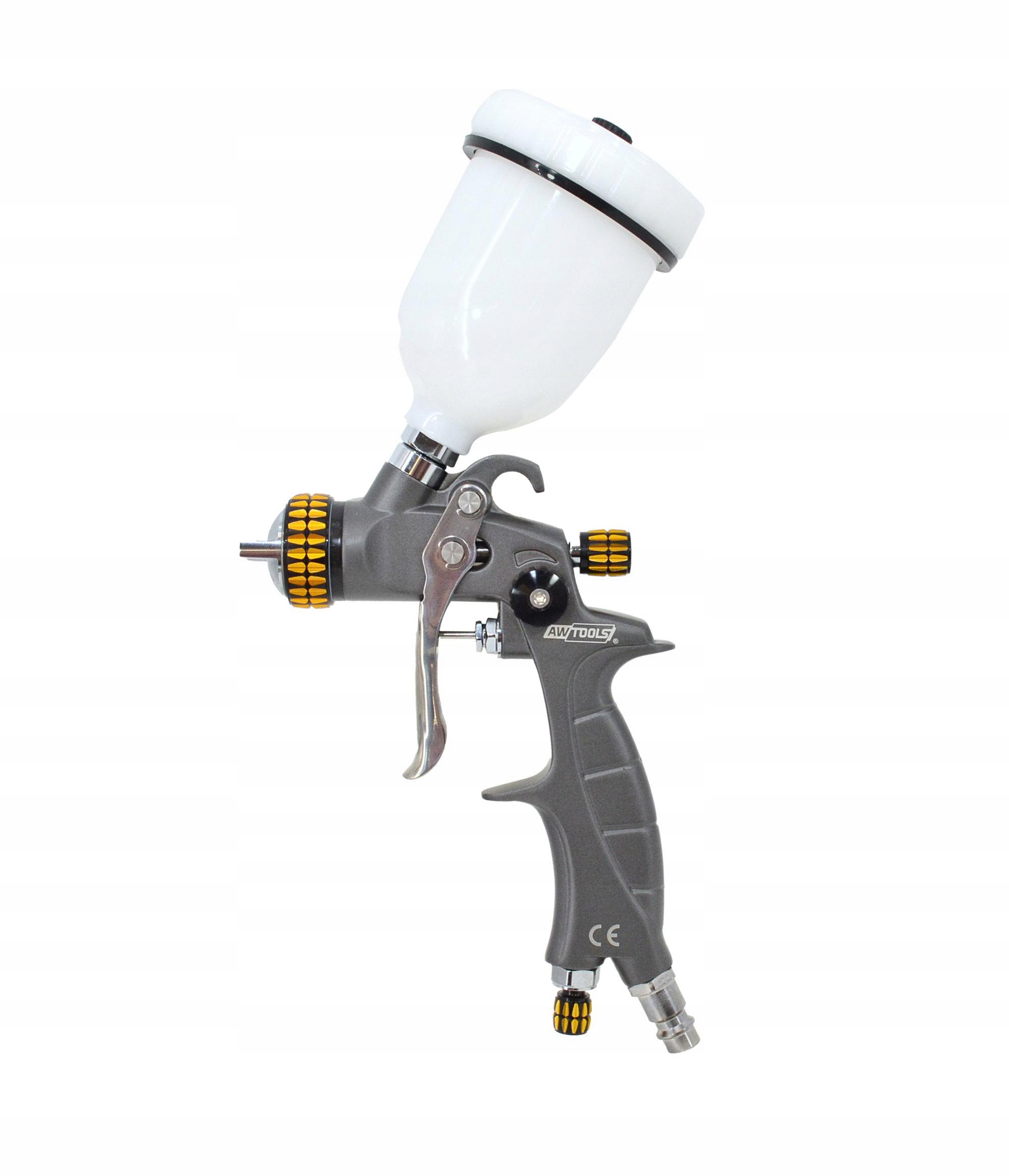 Awtools Lakovací Pistole Mini Hvlp 1.0 mm S Horní Nádržkou 100 ml