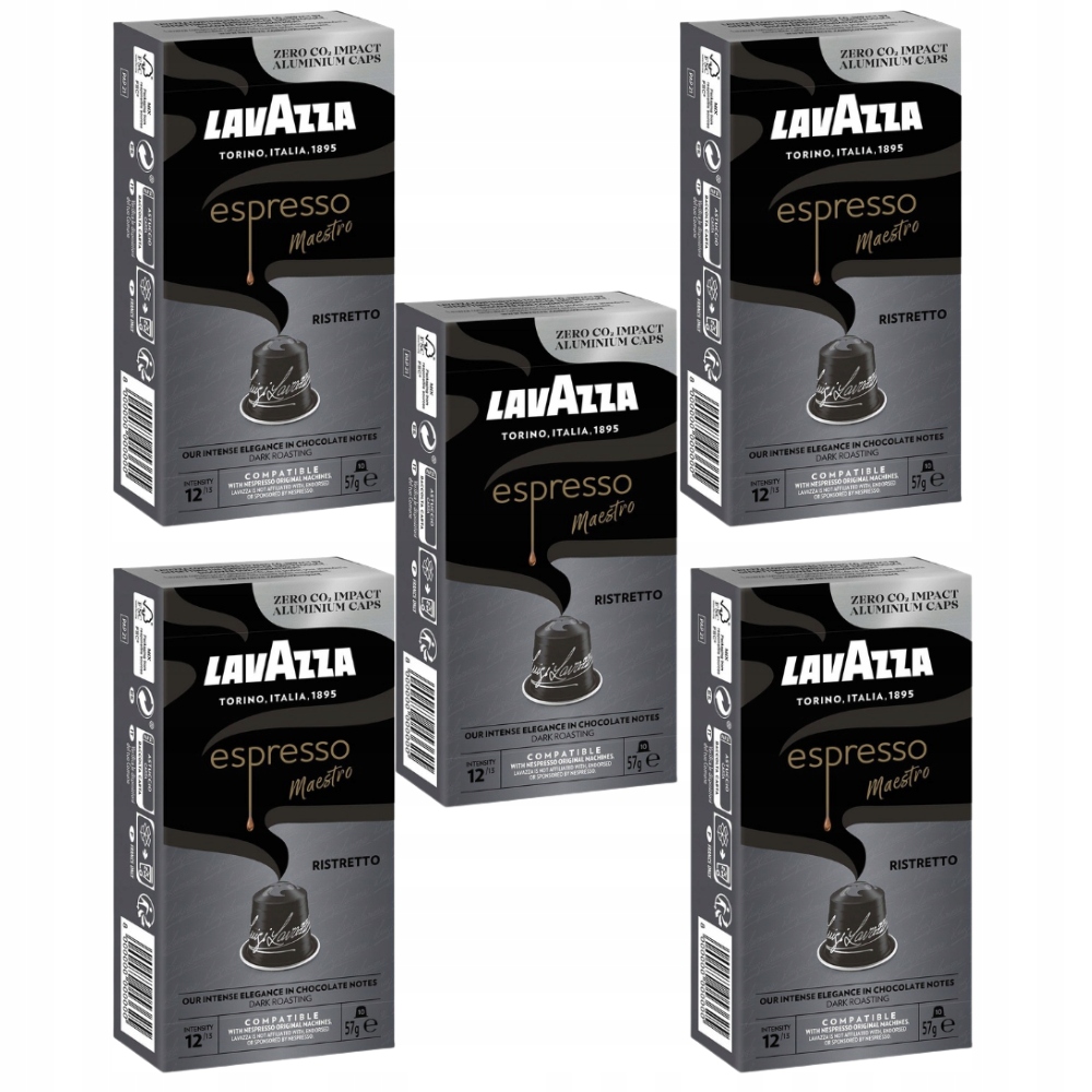 Levně Kapsle Nespresso Lavazza Espresso Maestro Ristretto Sada 5 x 10 ks