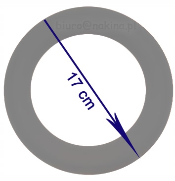 RINGO do rzucania 53 cm obwodu, gumowe PŁYWA Żółte Marka Tullo