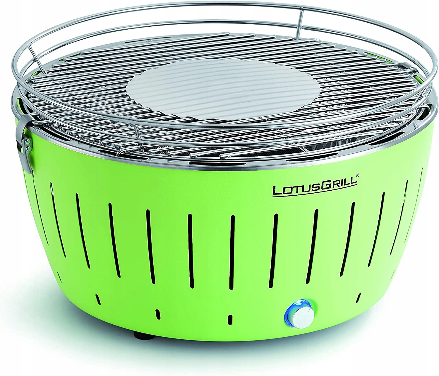 Grill bezdymny, węglowy Lotusgrill XL Zielony grill na balkon