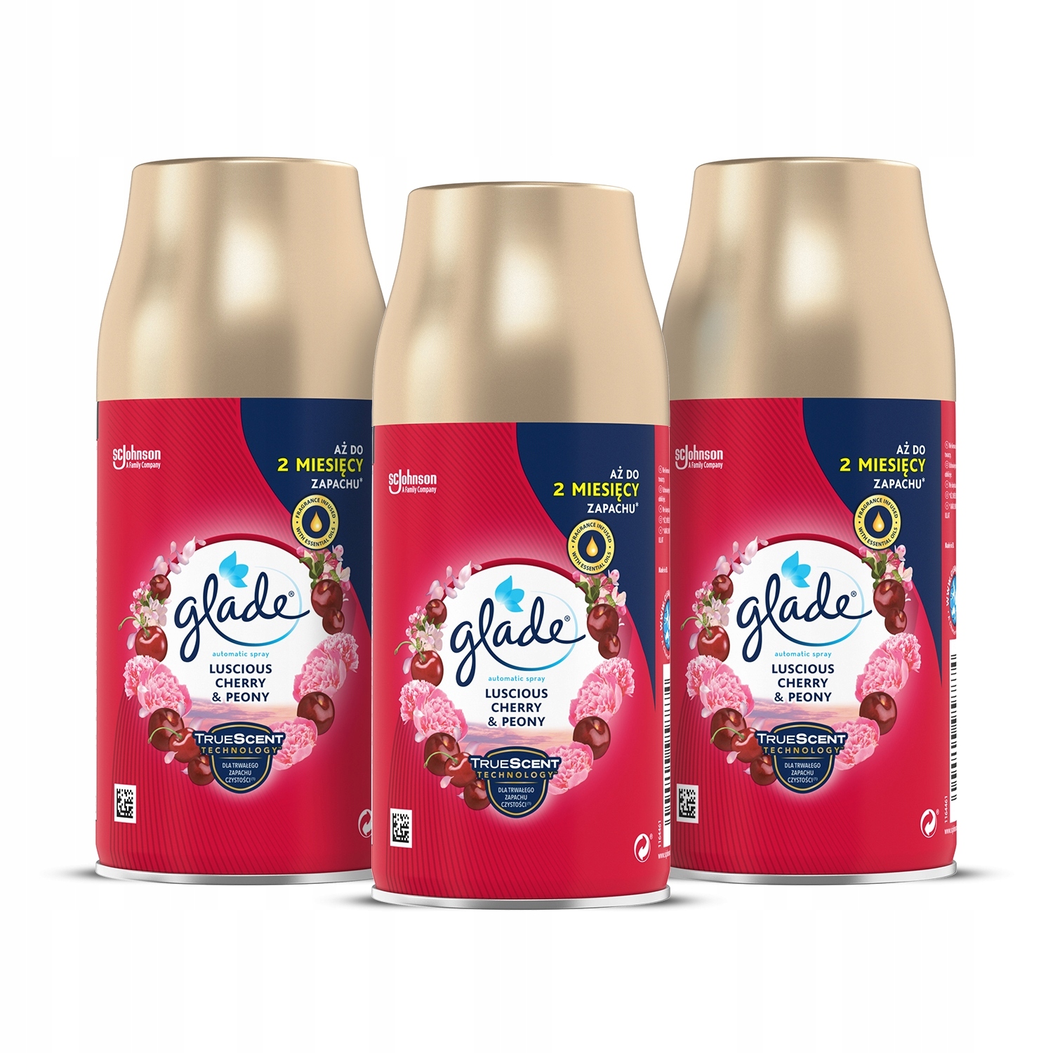 

Glade Odświeżacz Wiśnia i Piwonia Zapas 3x269ml