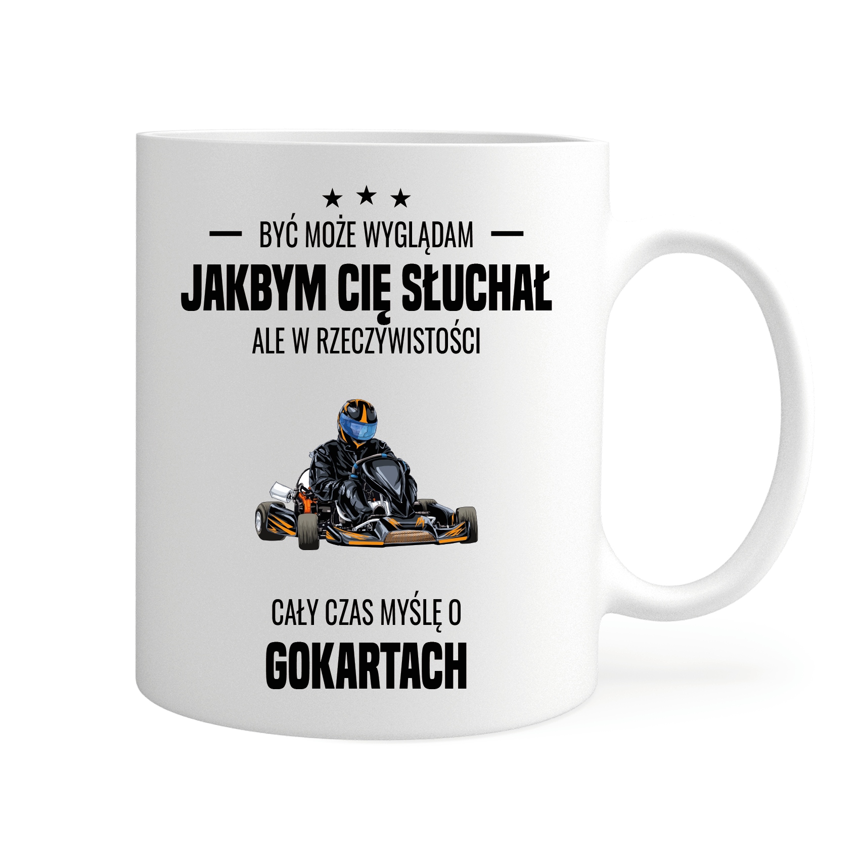 

Kubek Cały Czas Myślę O Gokartach Gift