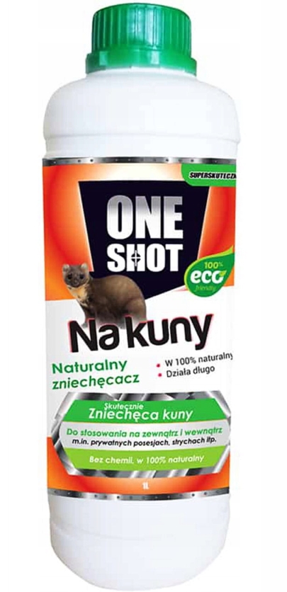 Silny Odstraszacz Zapachowy Preparat Środek Na Kuny Bobry Dziki 1L