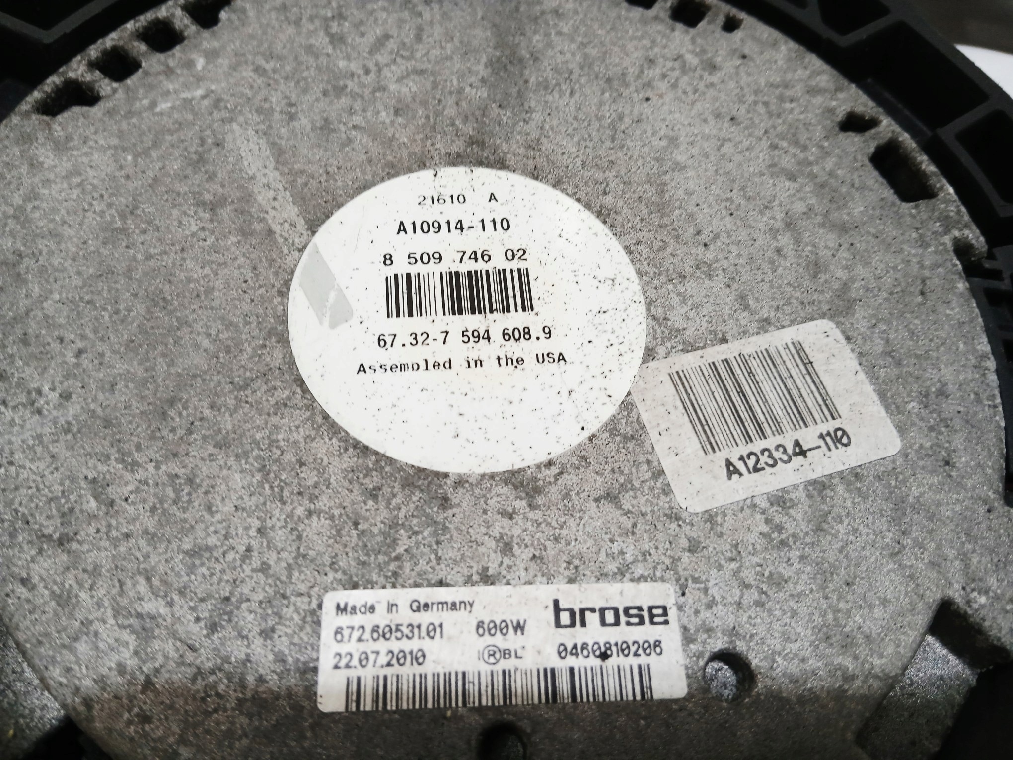 ventilátor chladiče BMW X5 E70 N57 3.0D 8509746 (24235310)