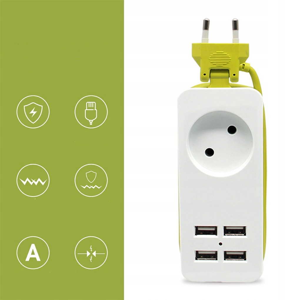 LISTWA ZASILAJĄCA PRZEDŁUŻACZ USB ANTYPRZEPIĘ Długość przewodu 3 m