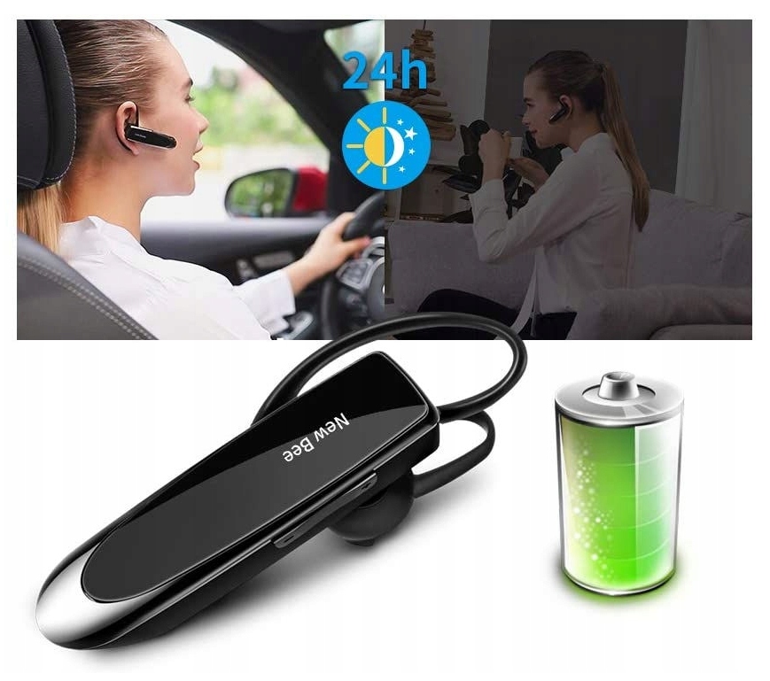 BEZPRZEWODOWA SŁUCHAWKA BLUETOOTH 5.0 NEW BEE Marka New Bee