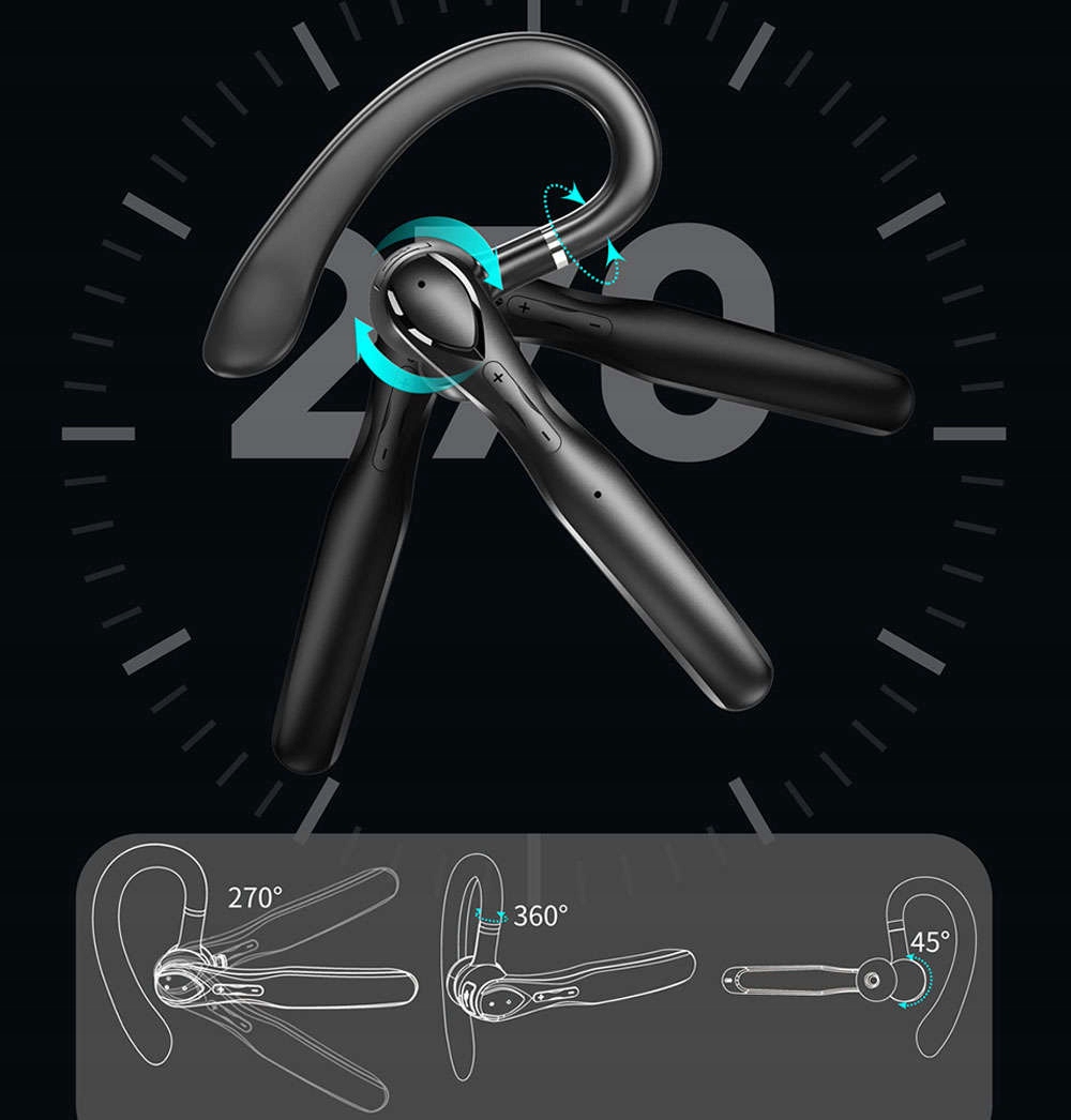 SŁUCHAWKA BEZPRZEWODOWA DO ROZMÓW BLUETOOTH BT 5.3 Transmisja sygnału Bluetooth