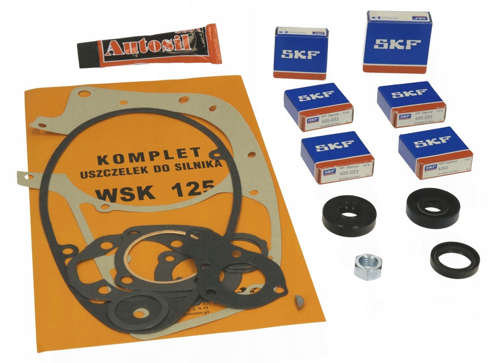 

Wsk 125 Łożyska Skf Simering Uszczelki Komplet