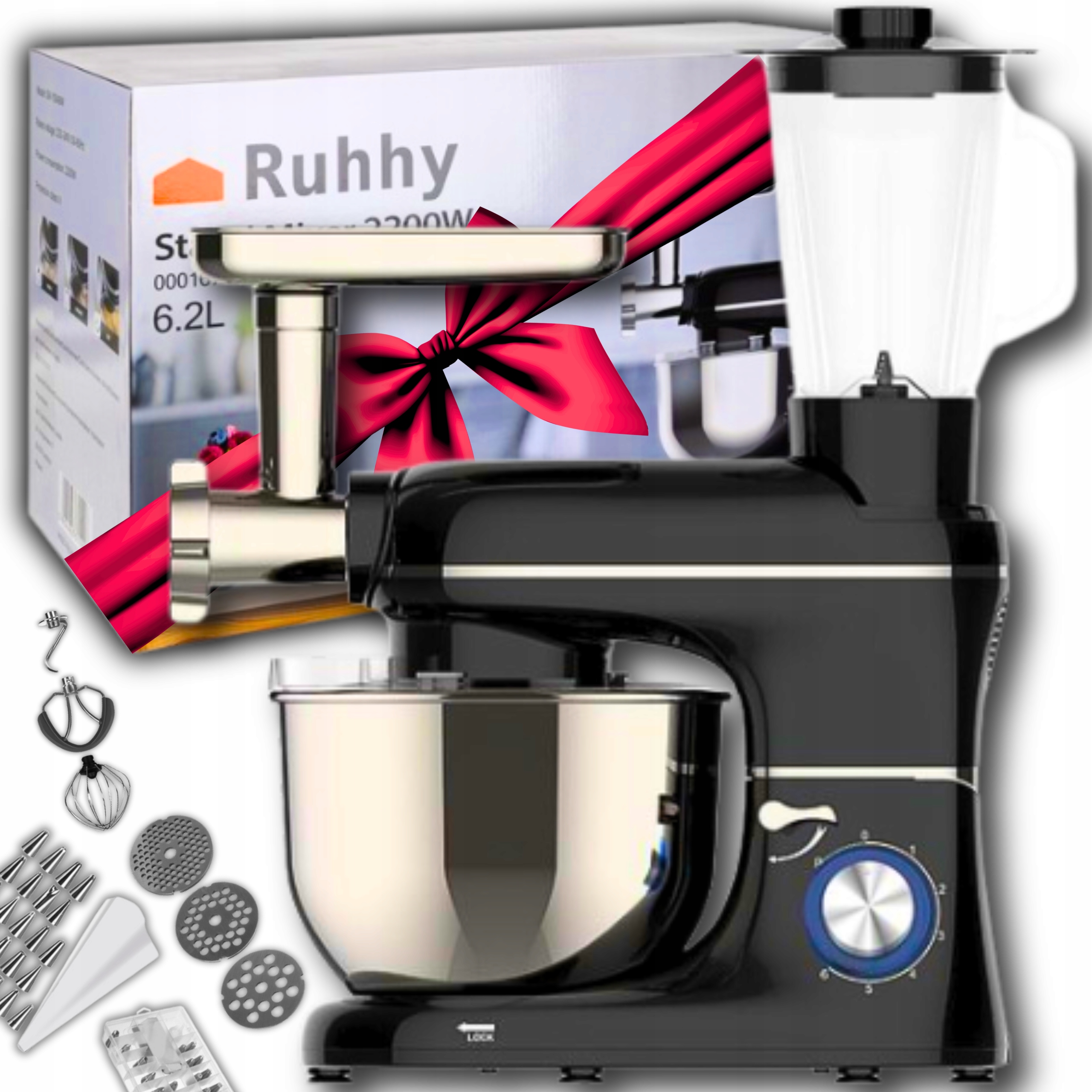 Planetární kuchyňský robot s mixérem a mlýnkem na maso 2200W