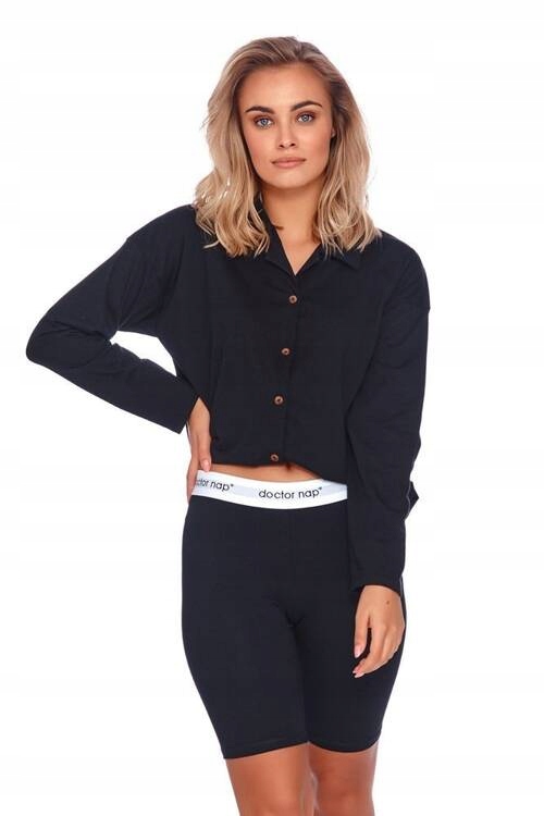 4212 Dámské pyžamo Doctor Nap černé