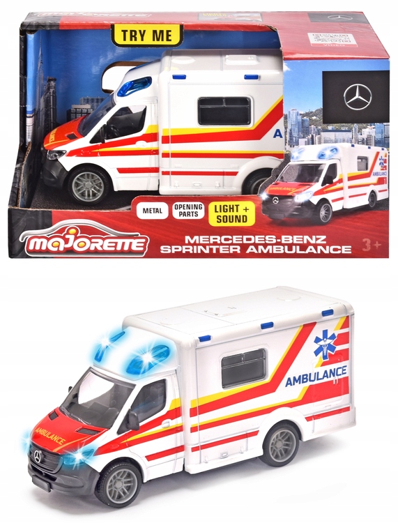 

Majorette Ambulans Mercedes-Benz 12,5 cm 213712001