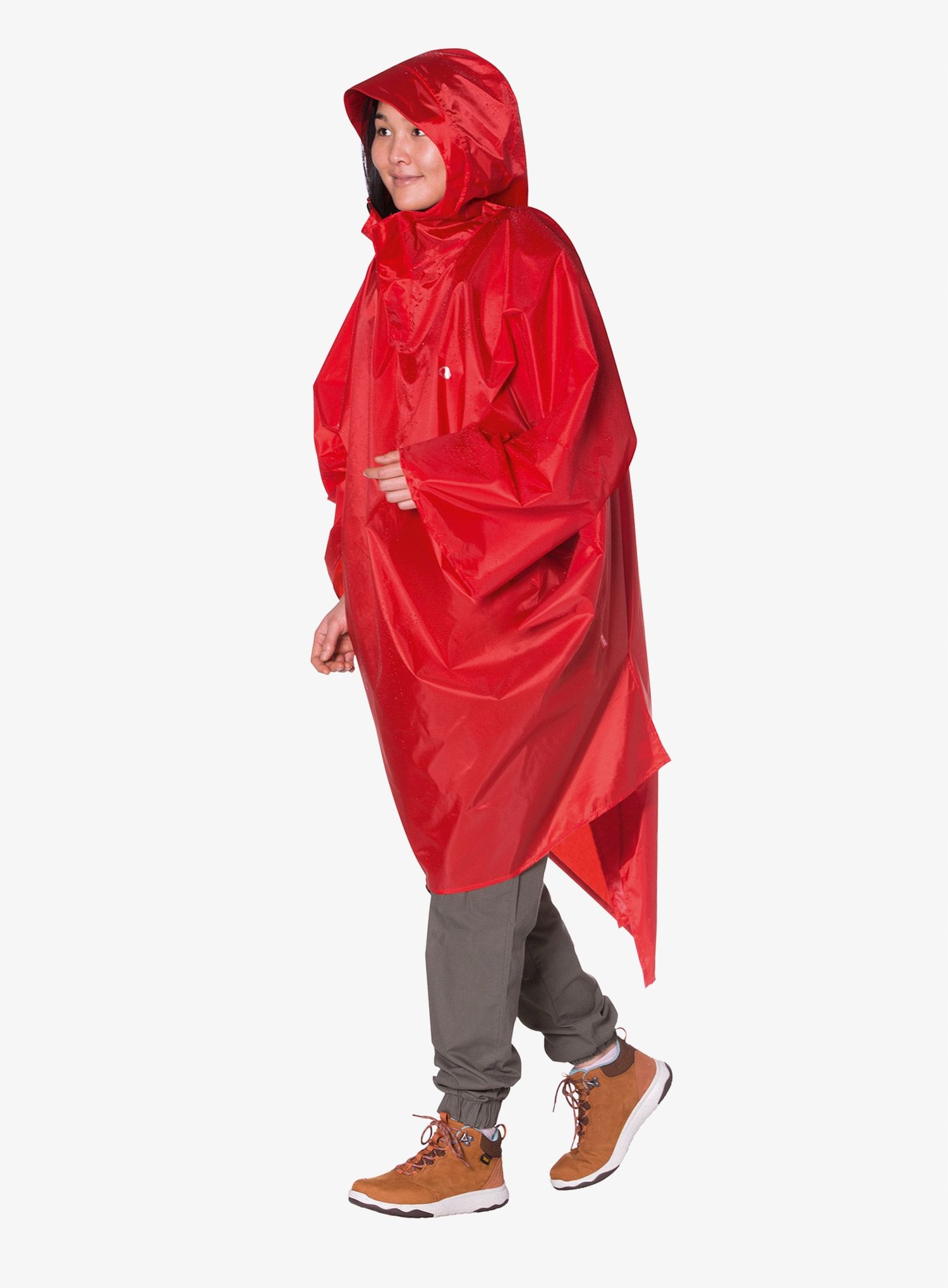 Pelerína Tatonka Poncho červená XL/XXL