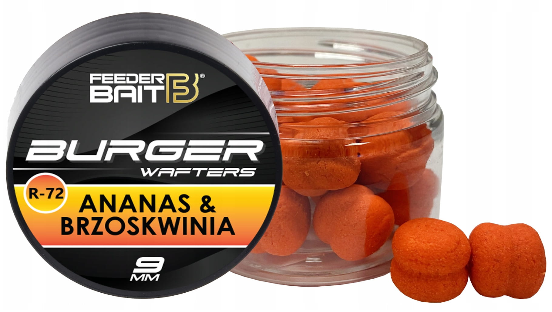 Feeder Bait Burger Wafters R-72 Ananas-Brzoskwinia 9mm