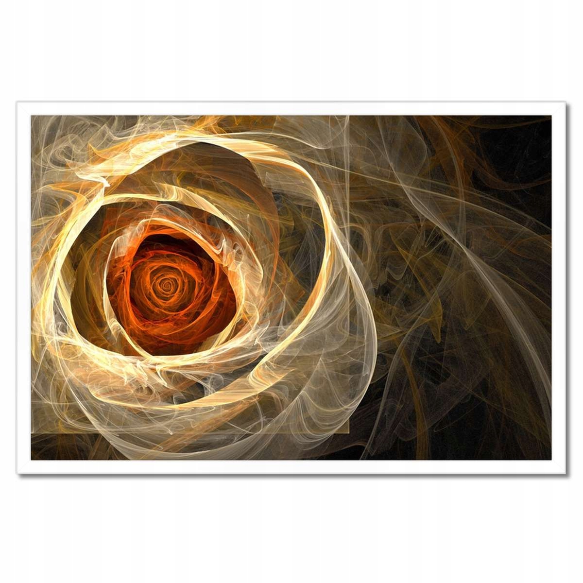 Plakáty v rámu 60x40 Fraktální růže
