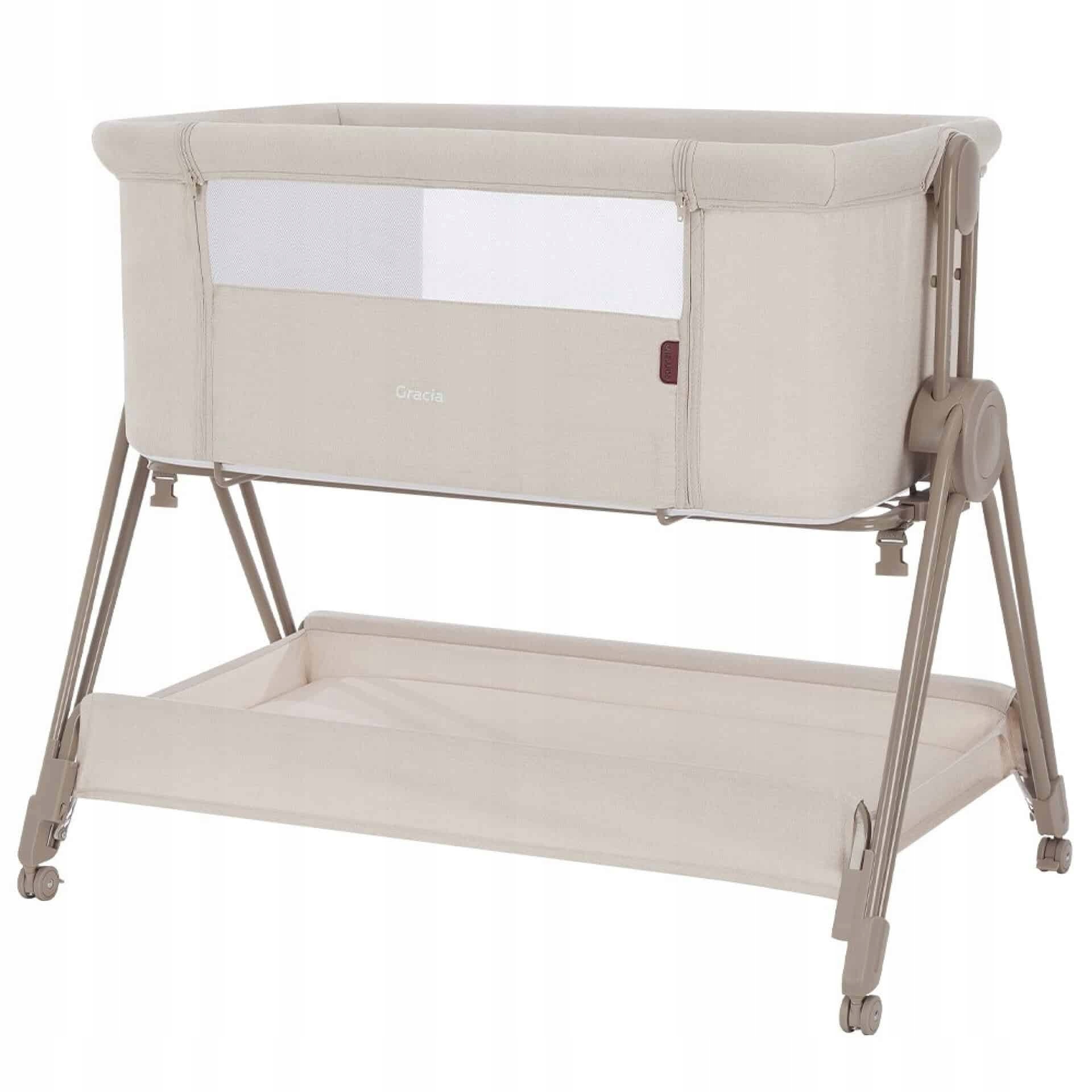 Carrello Gracia – Łóżeczko Dostawne | LINEN BEIGE